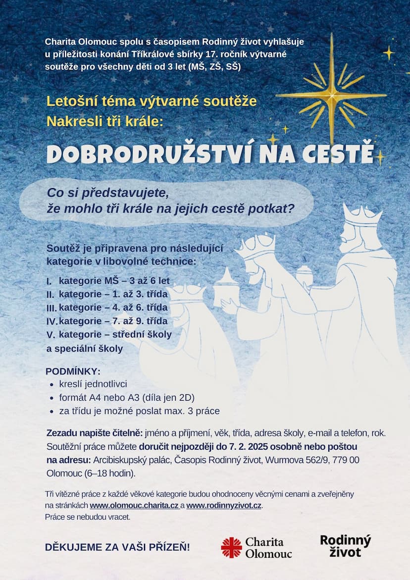 Obrázek pro Výtvarná soutěž Tříkrálové sbírky 2025